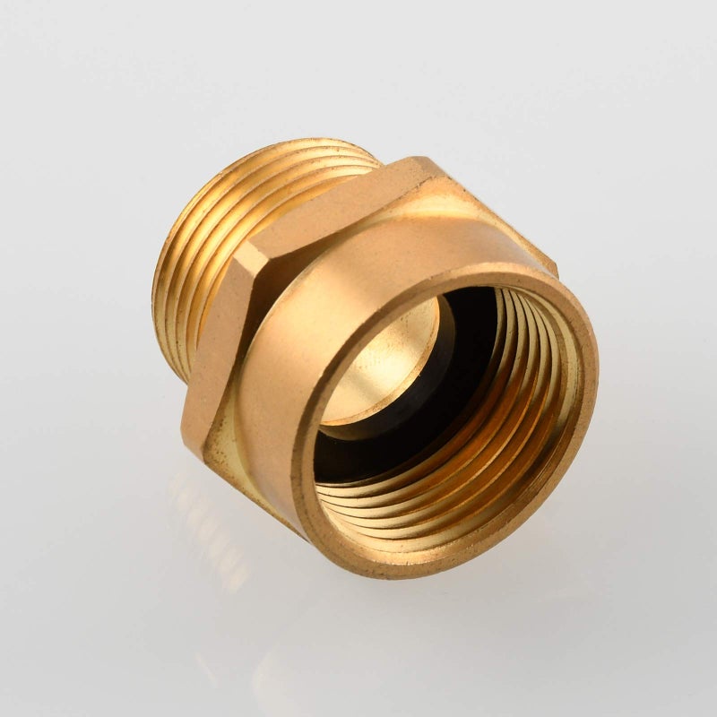 Tecmolog Brass Garden Hose Fitting Connector G Thread (Metric BSP) 3/4"" Female to NPT Male Thread 3/4"" Pipe Fitting Adapter  SBA037A - Image 3
